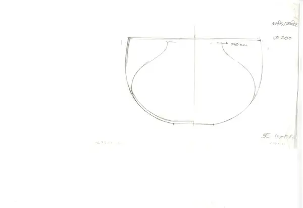 Glasföremål [skiss]