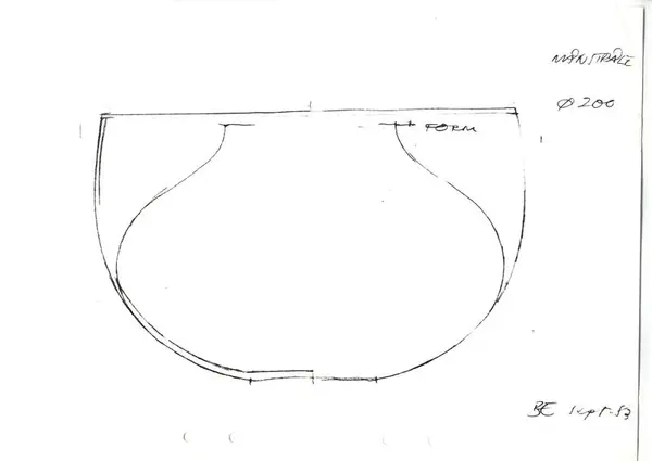 Glasföremål [skiss]
