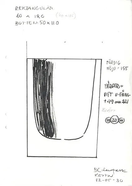 Glasföremål [skiss]