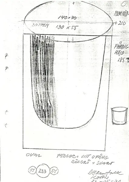Glasföremål [skiss]