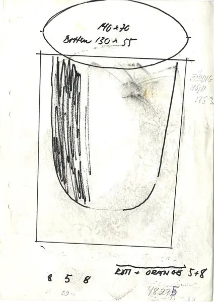 Glasföremål [skiss]