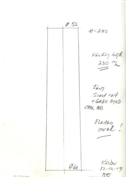Glasföremål [skiss]
