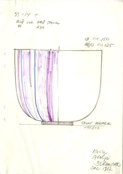 Glasföremål [skiss]