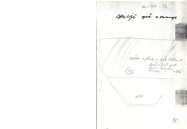 Glasföremål [skiss]