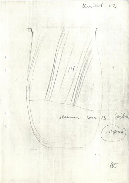 Glasföremål [skiss]