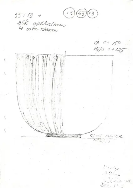 Glasföremål [skiss]