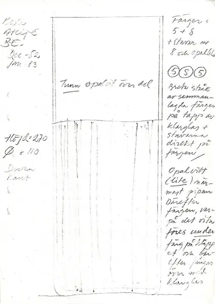 Glasföremål [skiss]