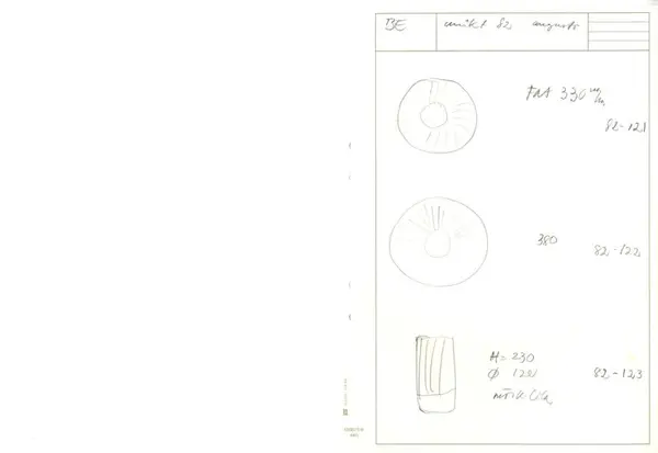 Glasföremål [skiss]