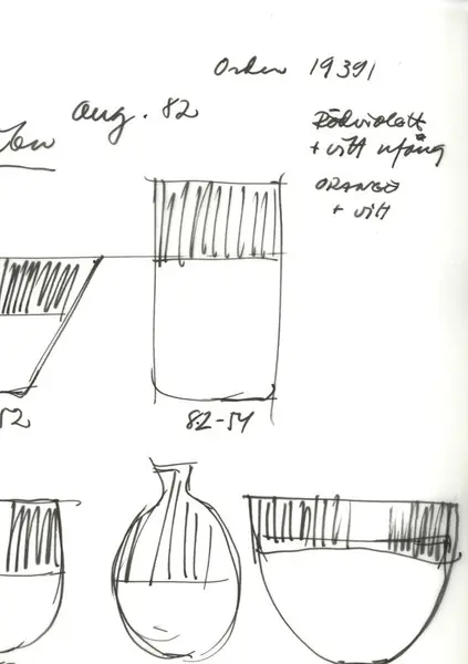 Glasföremål [skiss]