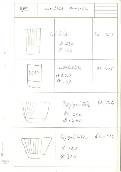 Glasföremål [skiss]