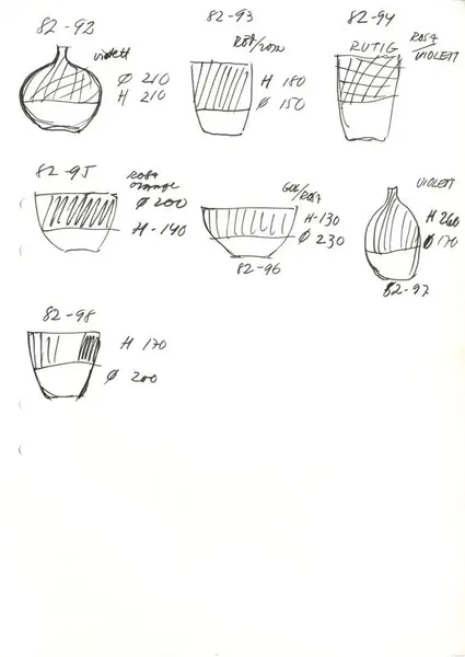 Glasföremål [skiss]