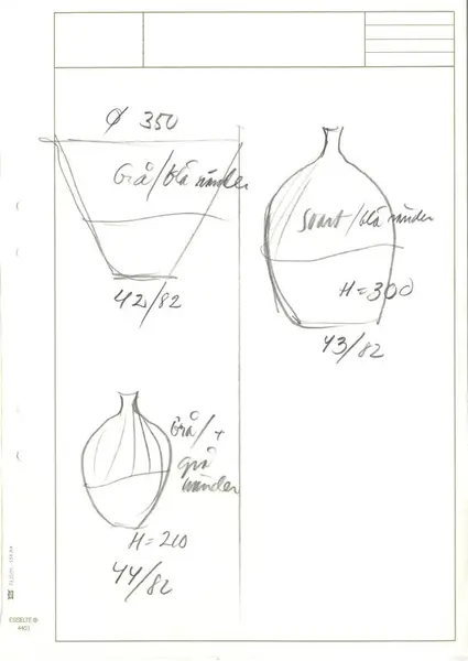 Glasföremål [skiss]