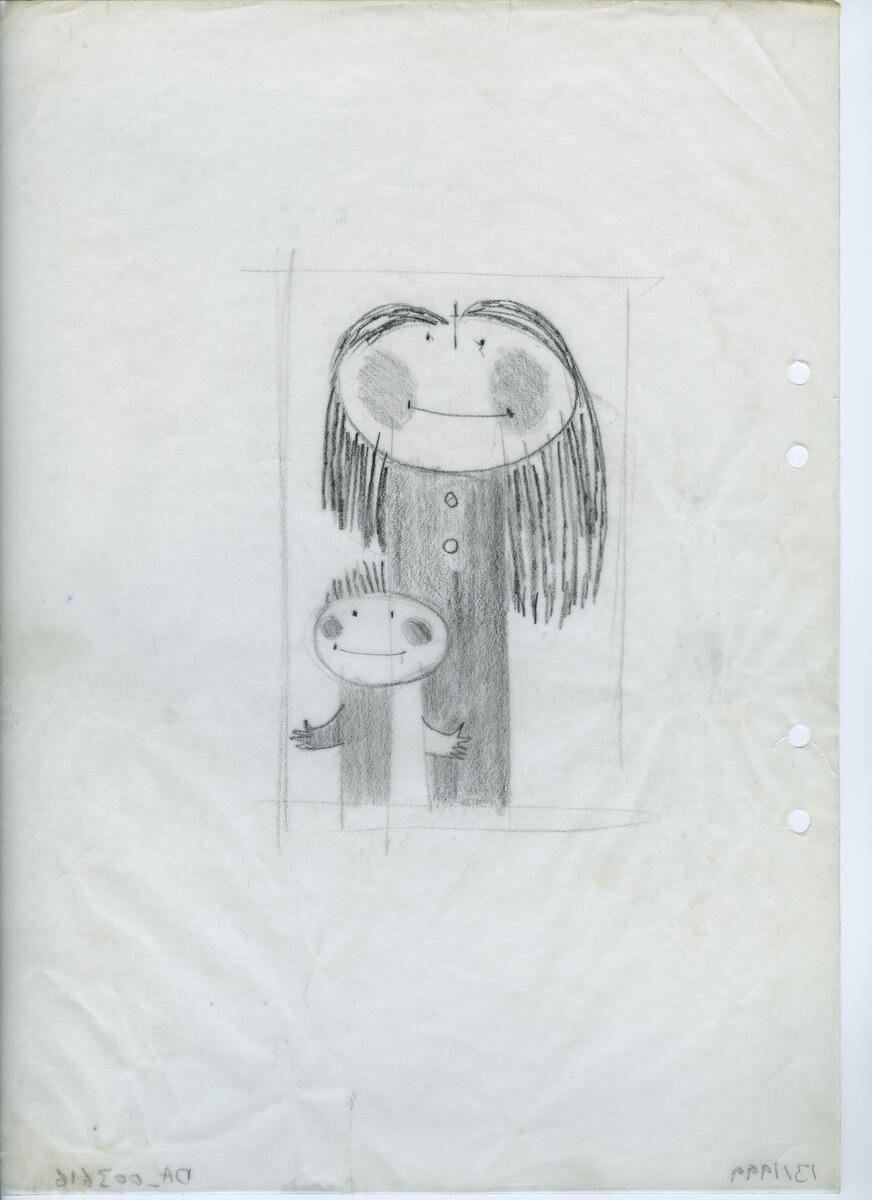 Materialet innehåller skisser till gravyrer av olika slag.