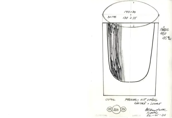 Glasföremål [skiss]