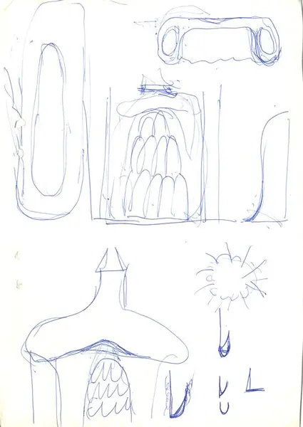 Glasföremål [skiss]