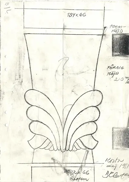 Glasföremål [skiss]