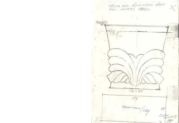 Glasföremål [skiss]