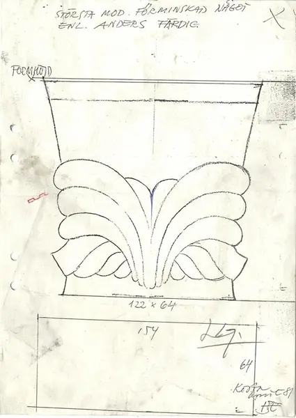 Glasföremål [skiss]