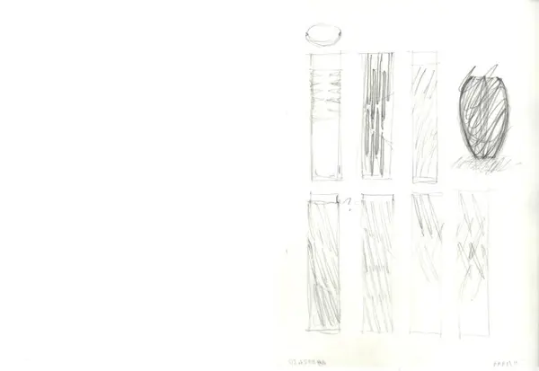 Glasföremål [skiss]