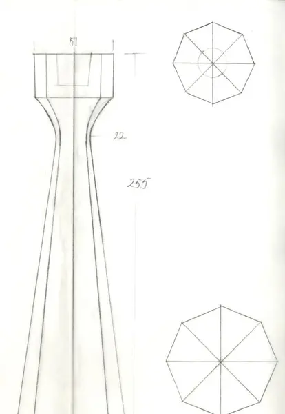 Glasföremål [skiss]