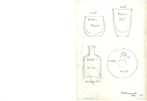 Glasföremål [skiss]
