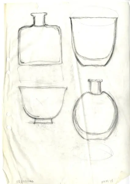 Glasföremål [skiss]