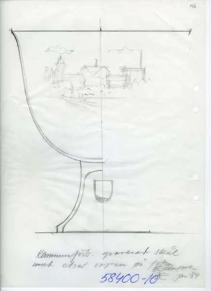 Glasföremål [skiss]