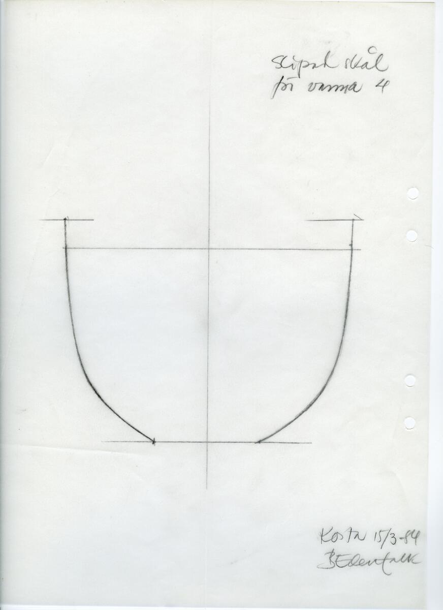 Materialet innehåller skisser till vaser, skålar, ljusstakar m.m.