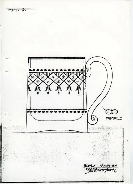 Glasföremål [skiss]