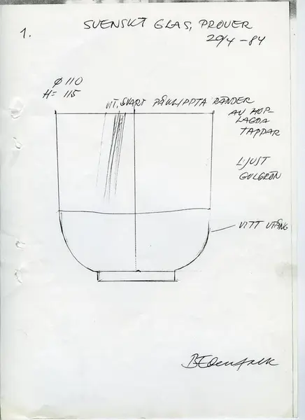 Glasföremål [skiss]