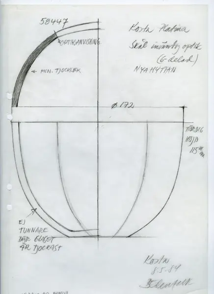 Glasföremål [skiss]