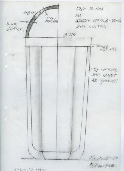 Glasföremål [skiss]