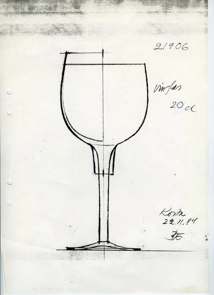 Glasföremål [skiss]