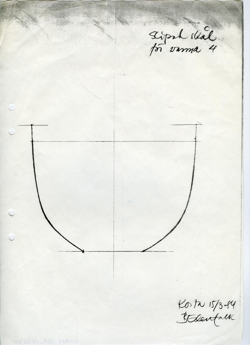 Materialet innehåller skisser till vaser, skålar, ljusstakar m.m.