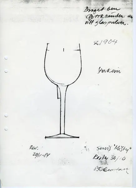 Glasföremål [skiss]