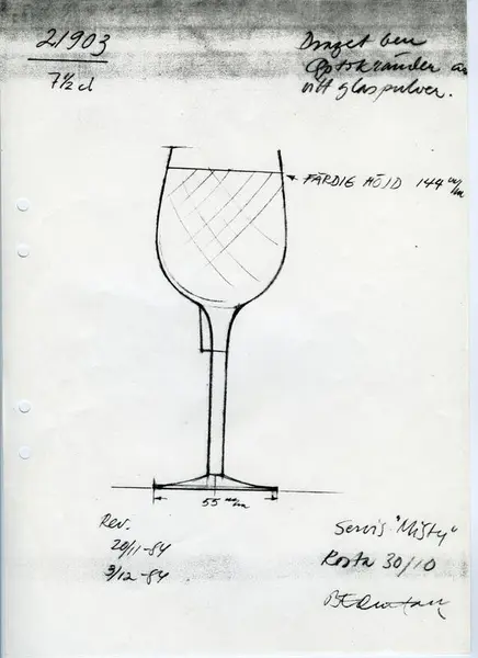 Glasföremål [skiss]