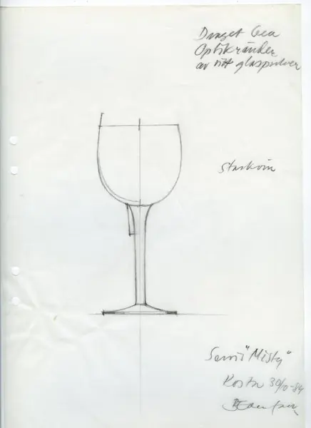 Glasföremål [skiss]