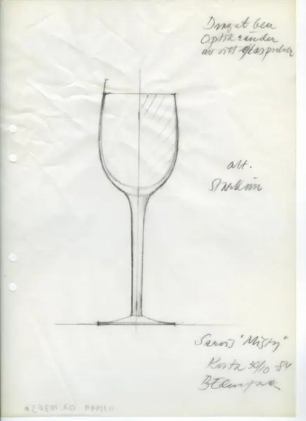 Glasföremål [skiss]