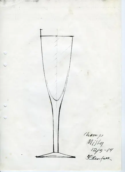 Glasföremål [skiss]