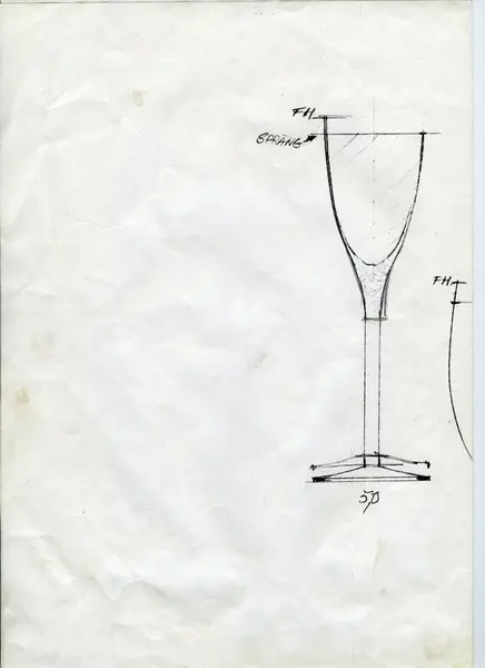 Glasföremål [skiss]