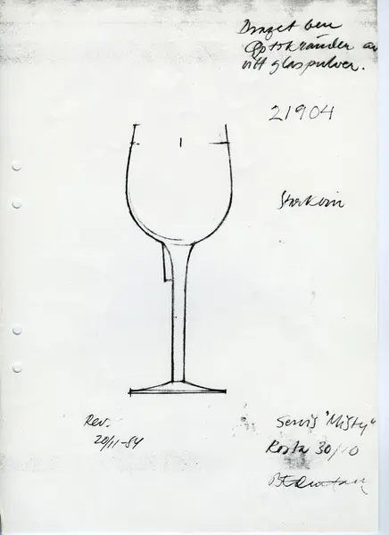 Glasföremål [skiss]