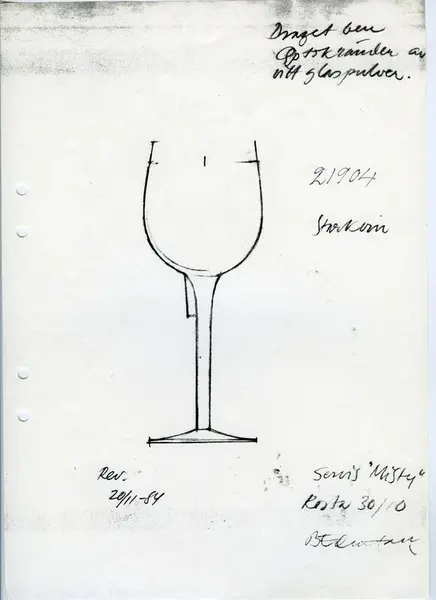 Glasföremål [skiss]