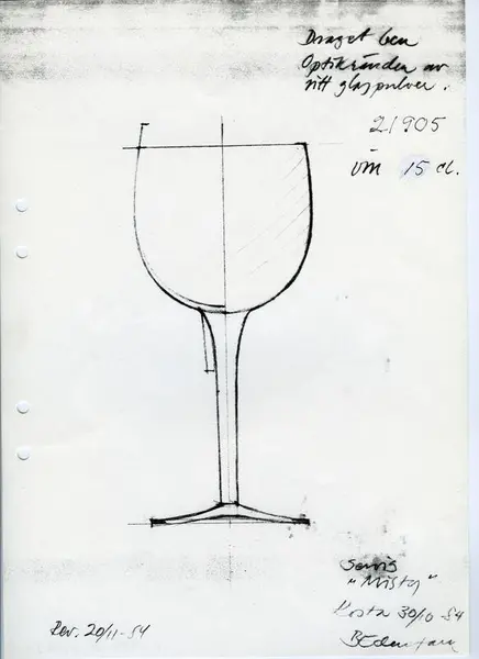 Glasföremål [skiss]