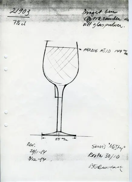 Glasföremål [skiss]