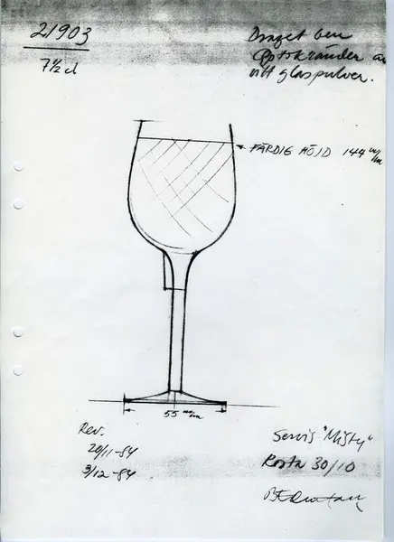 Glasföremål [skiss]