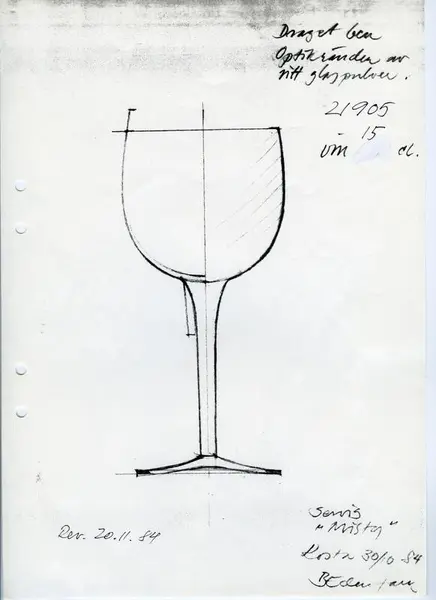 Glasföremål [skiss]