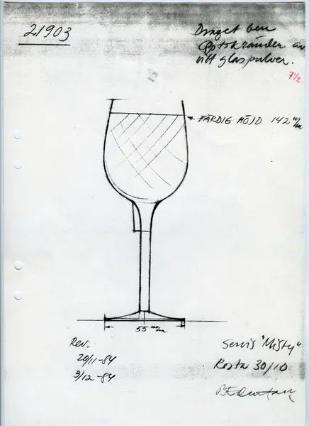 Glasföremål [skiss]