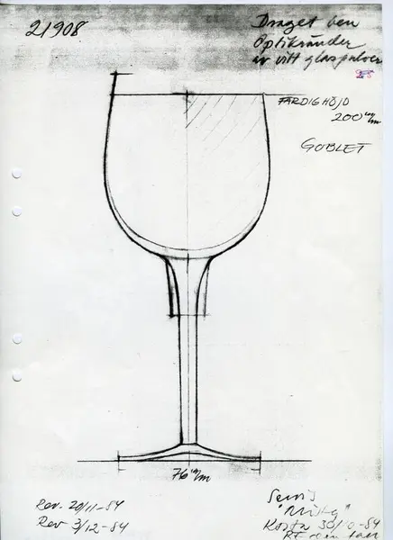 Glasföremål [skiss]