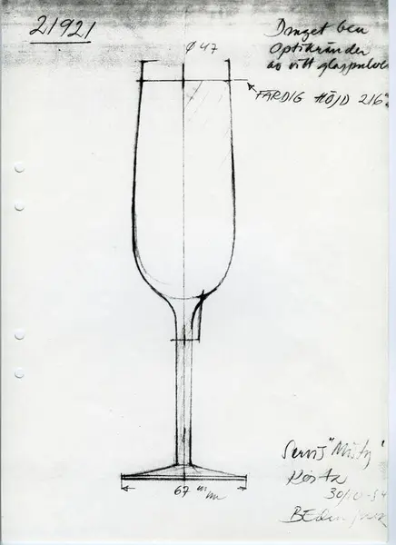 Glasföremål [skiss]