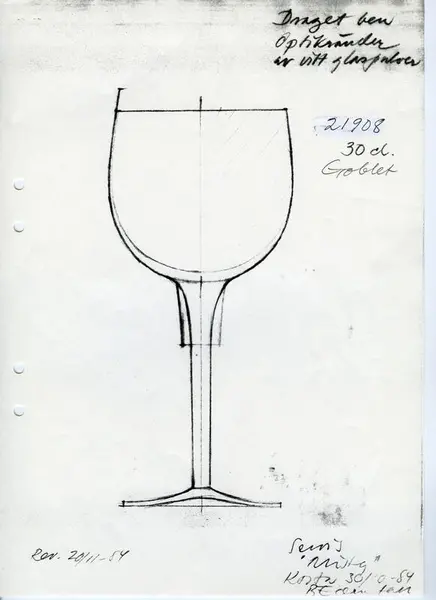 Glasföremål [skiss]